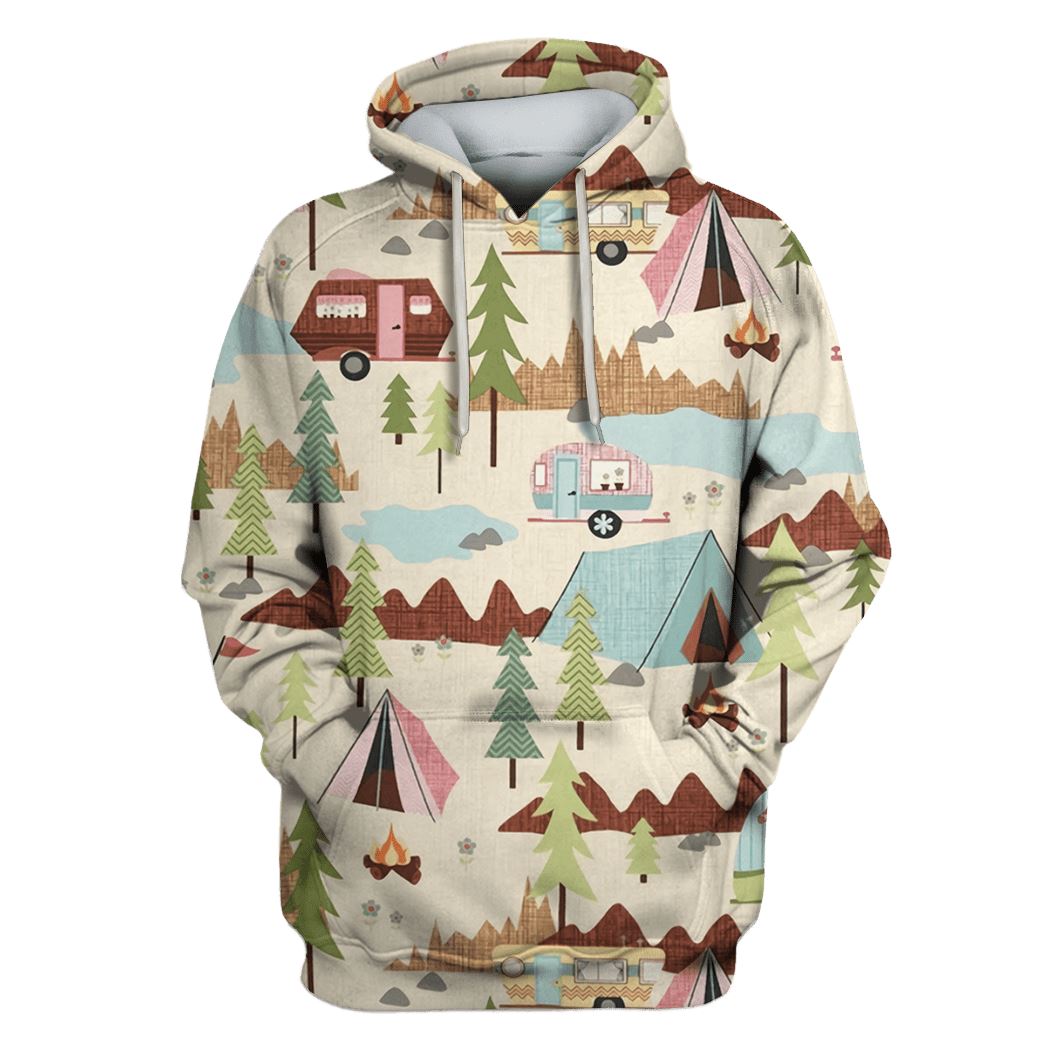 Camping Fabric Custom T-Shirt Hoodie Apparel