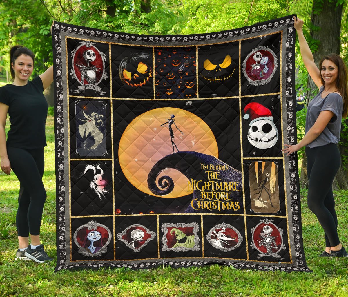 Characters In The Nightmare Before Christmas Premium Quilt Blanket Cartoon Home Decor Custom For Fans