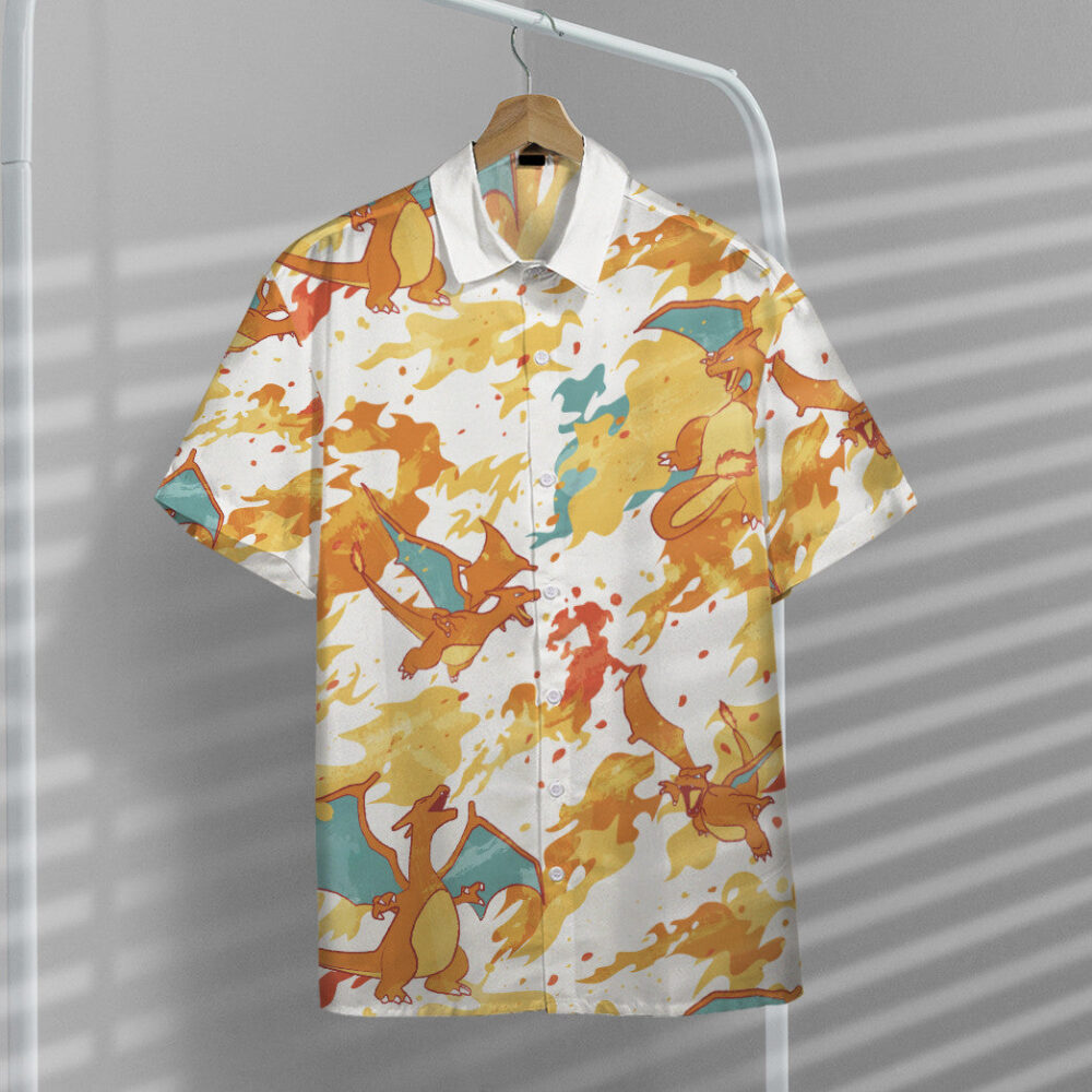 Charizard Pokémon X Hawaii Custom Hawaiian Shirt