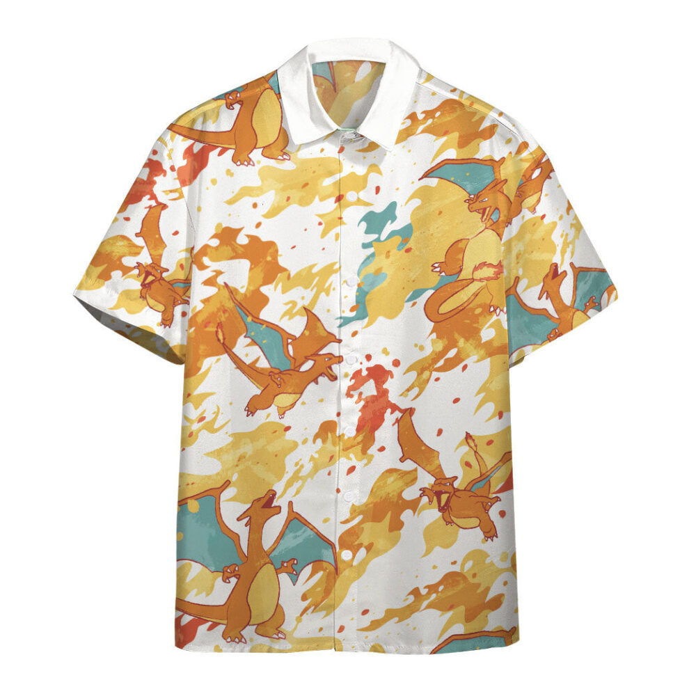 Charizard Pokémon X Hawaii Custom Hawaiian Shirt