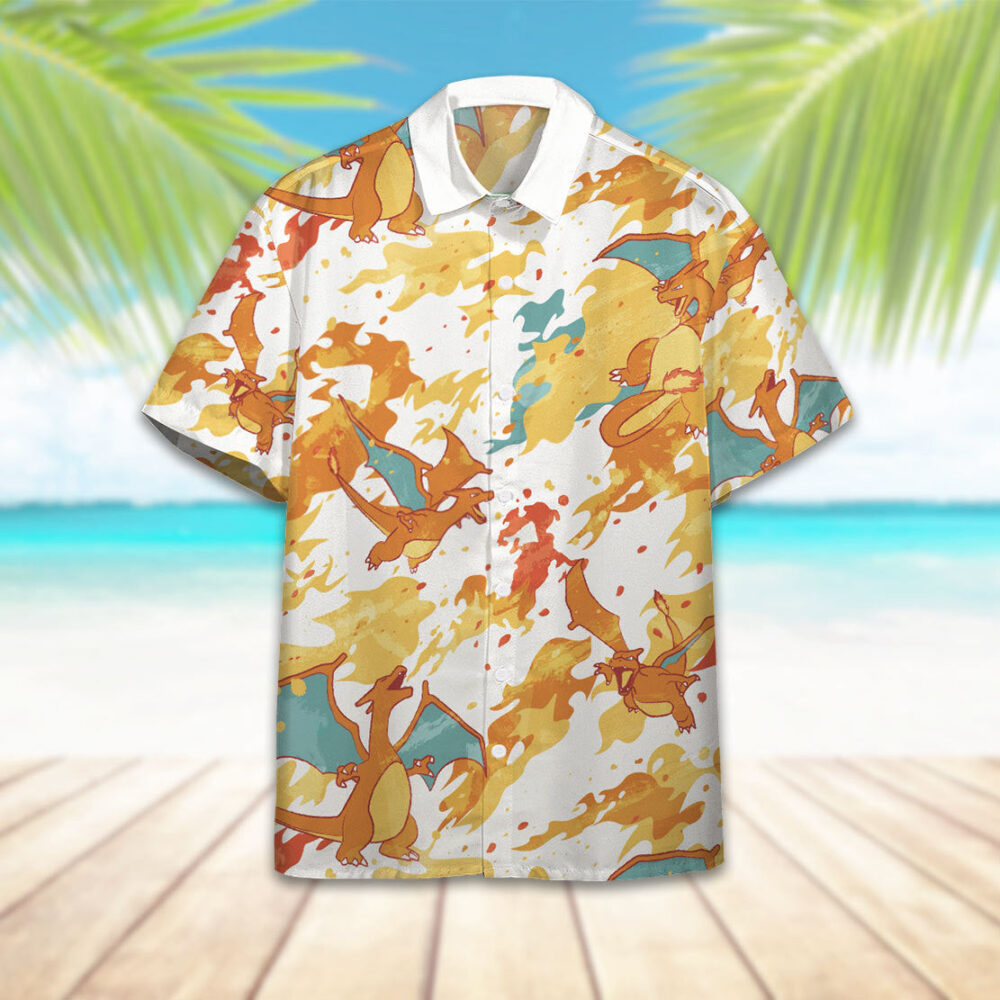 Charizard Pokémon X Hawaii Custom Hawaiian Shirt