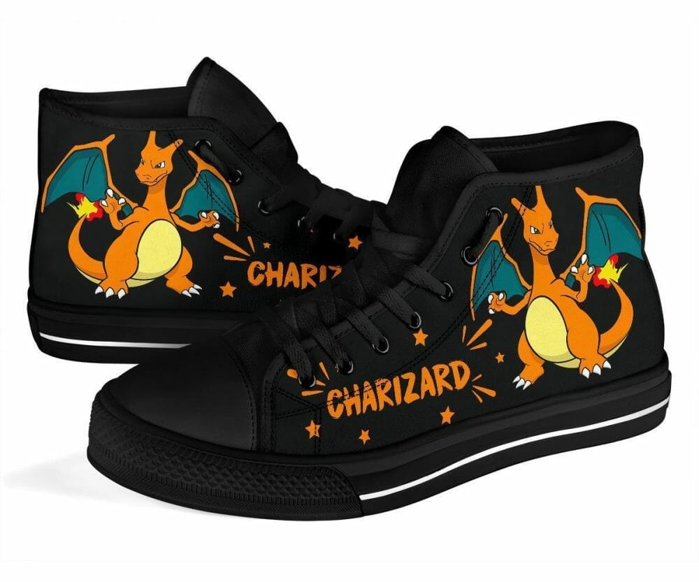 Charizard Sneakers High Top Shoes Gift Idea