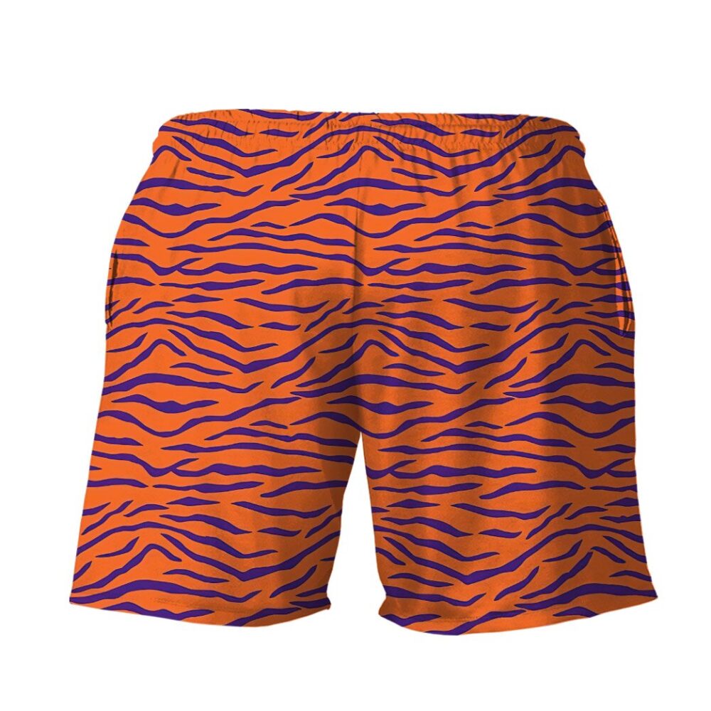 Clemson Tiger Stripe Custom Hawaii Shirt