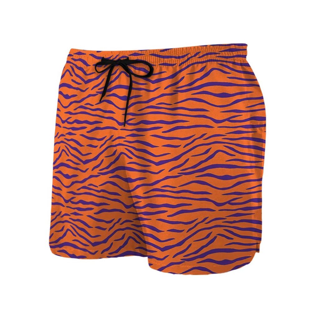 Clemson Tiger Stripe Custom Hawaii Shirt