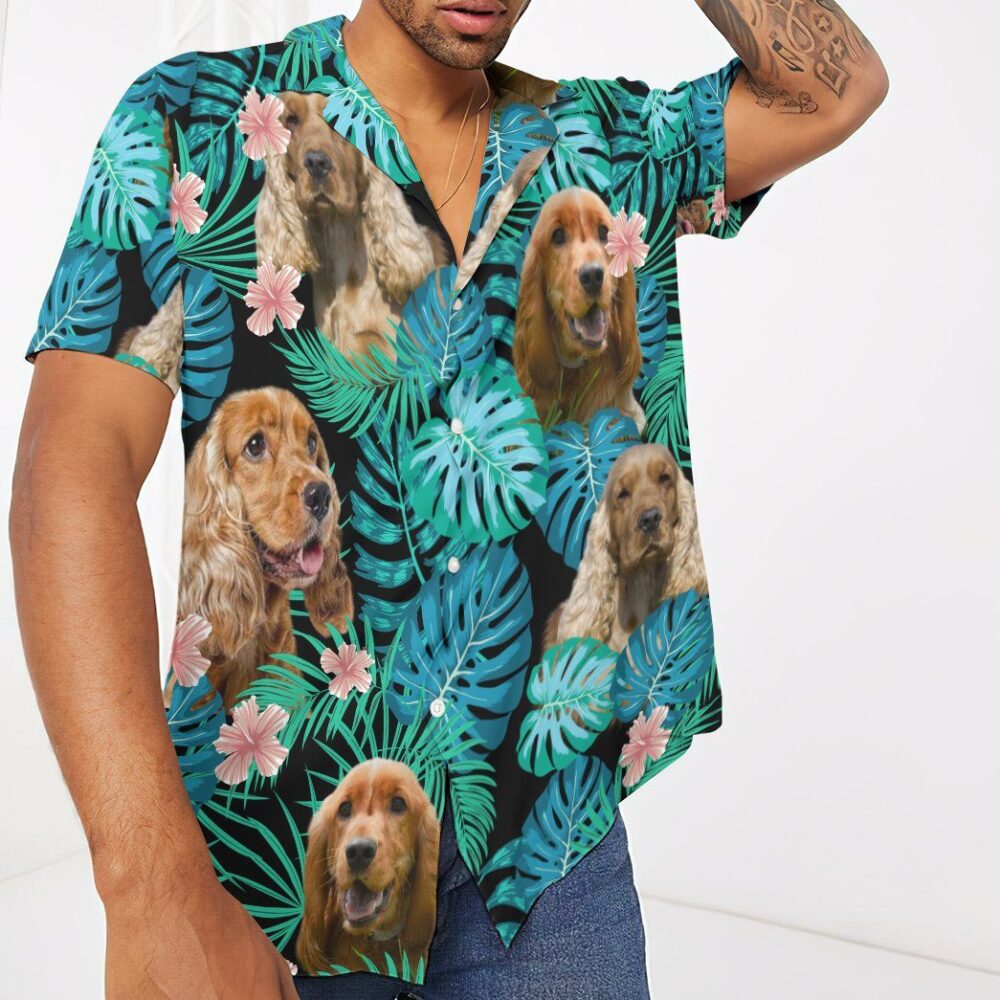 Cocker Spaniel Dog Summer Custom Short Sleeve Shirt