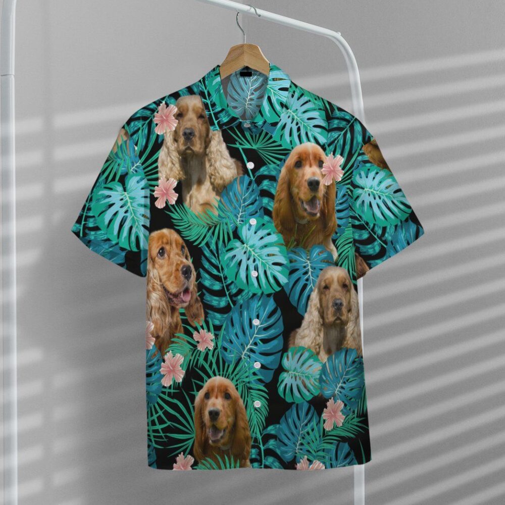 Cocker Spaniel Dog Summer Custom Short Sleeve Shirt