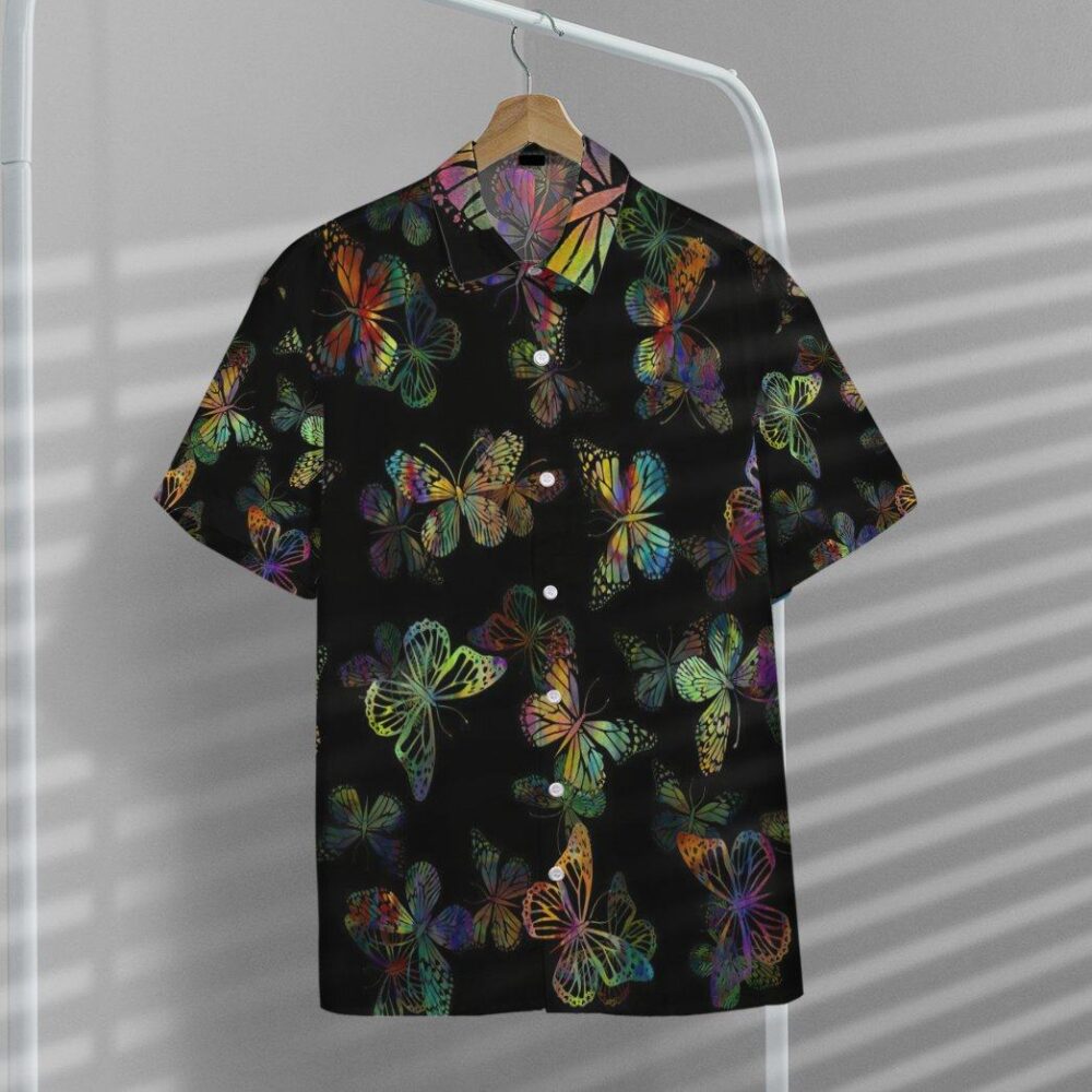 Colorful Butterflies Custom Hawaii Shirt