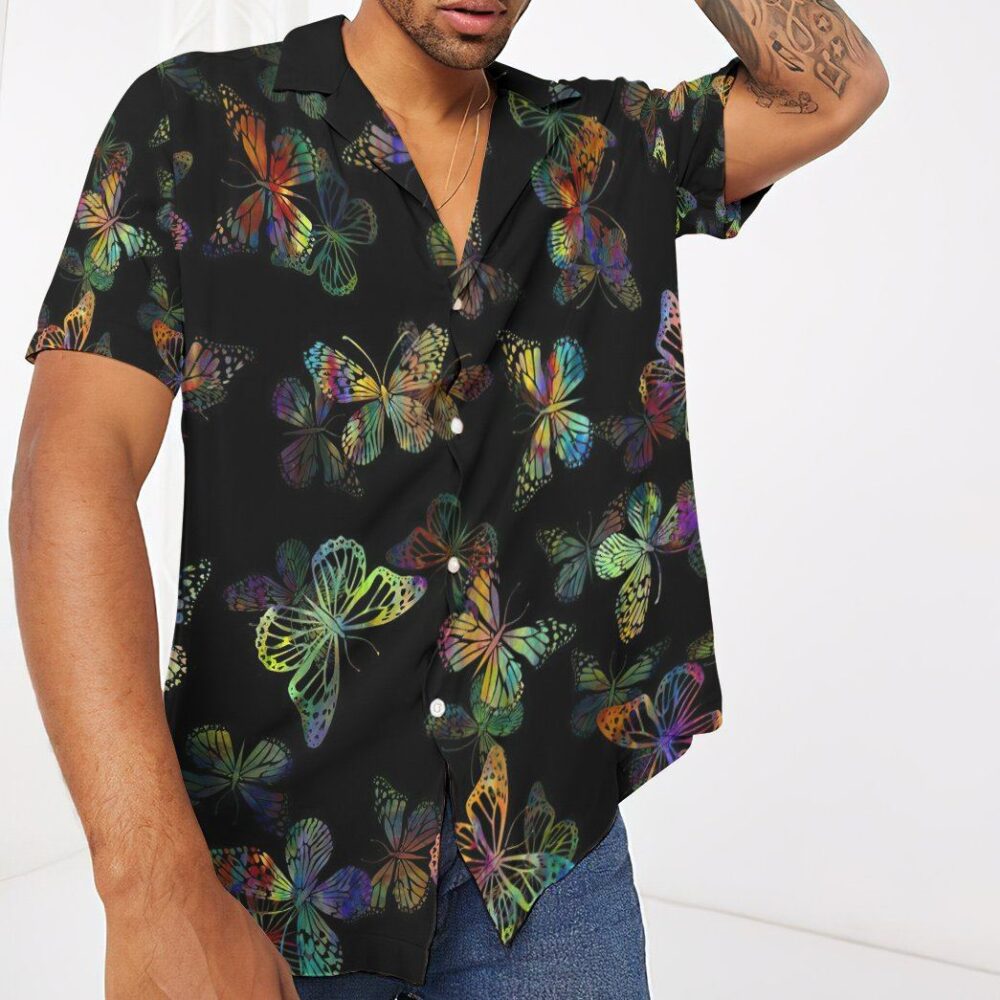 Colorful Butterflies Custom Hawaii Shirt