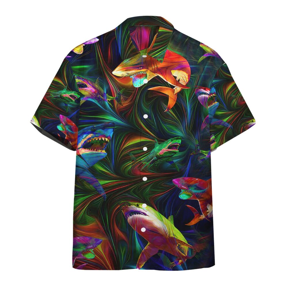 Colorful Shark Hawaii Shirt