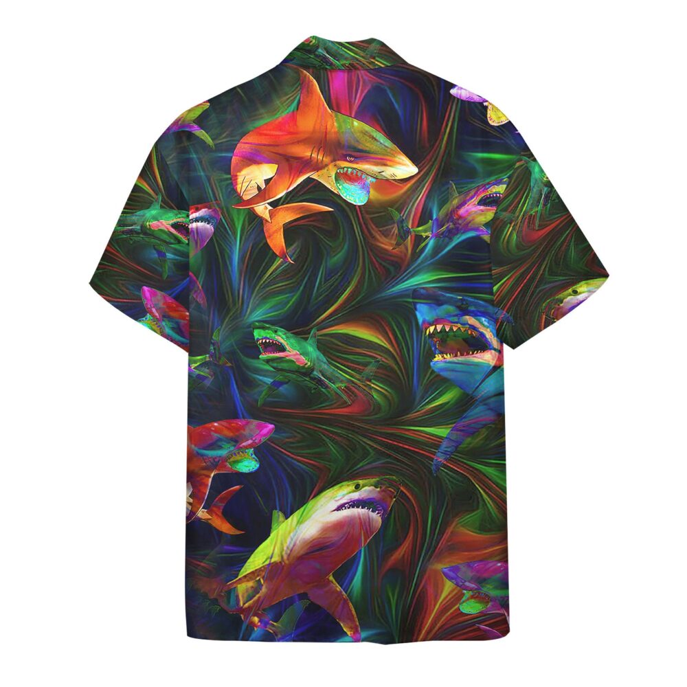 Colorful Shark Hawaii Shirt