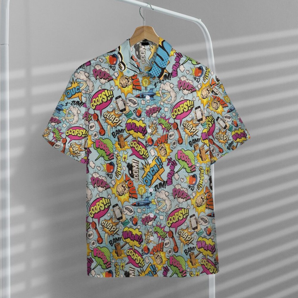 Comic Words Custom Hawaii Shirt