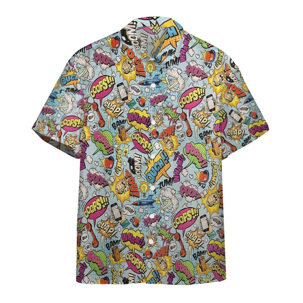 Comic Words Custom Hawaii Shirt