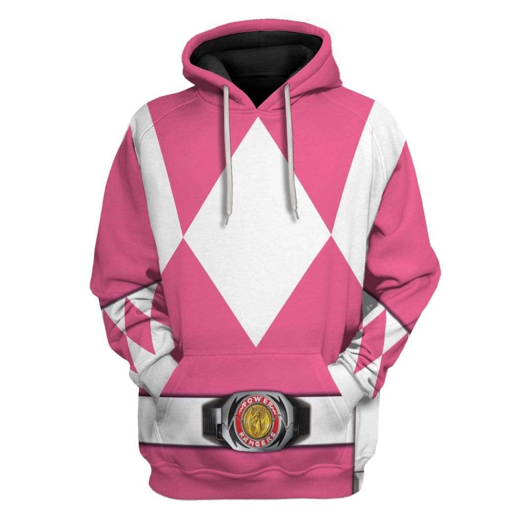 Cosplay Pink Mighty Morphin Power Ranger Custom T-Shirts Hoodies Apparel