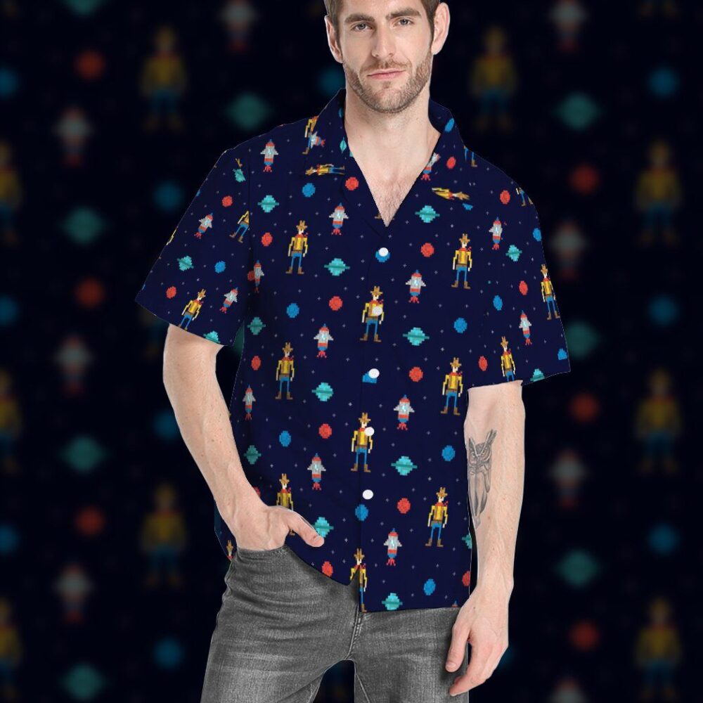 Cowboy In Space Custom Hawaii Shirt