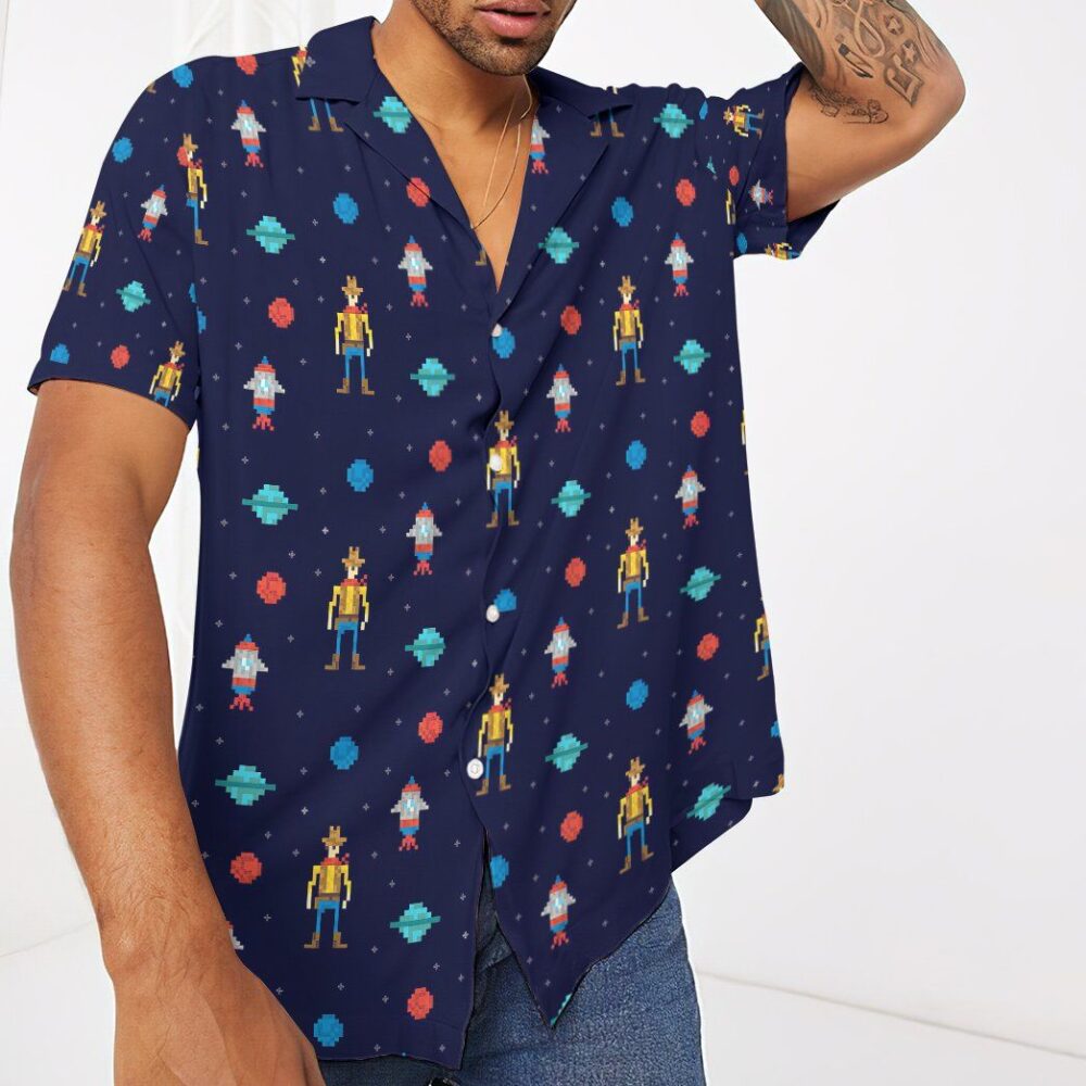 Cowboy In Space Custom Hawaii Shirt