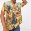 Cowboys Roping Through The Desert Custom Short Sleeve Shirt Lry1N