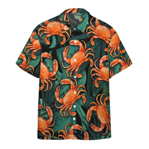 Crabs Buttun Up Hawaii Shirt