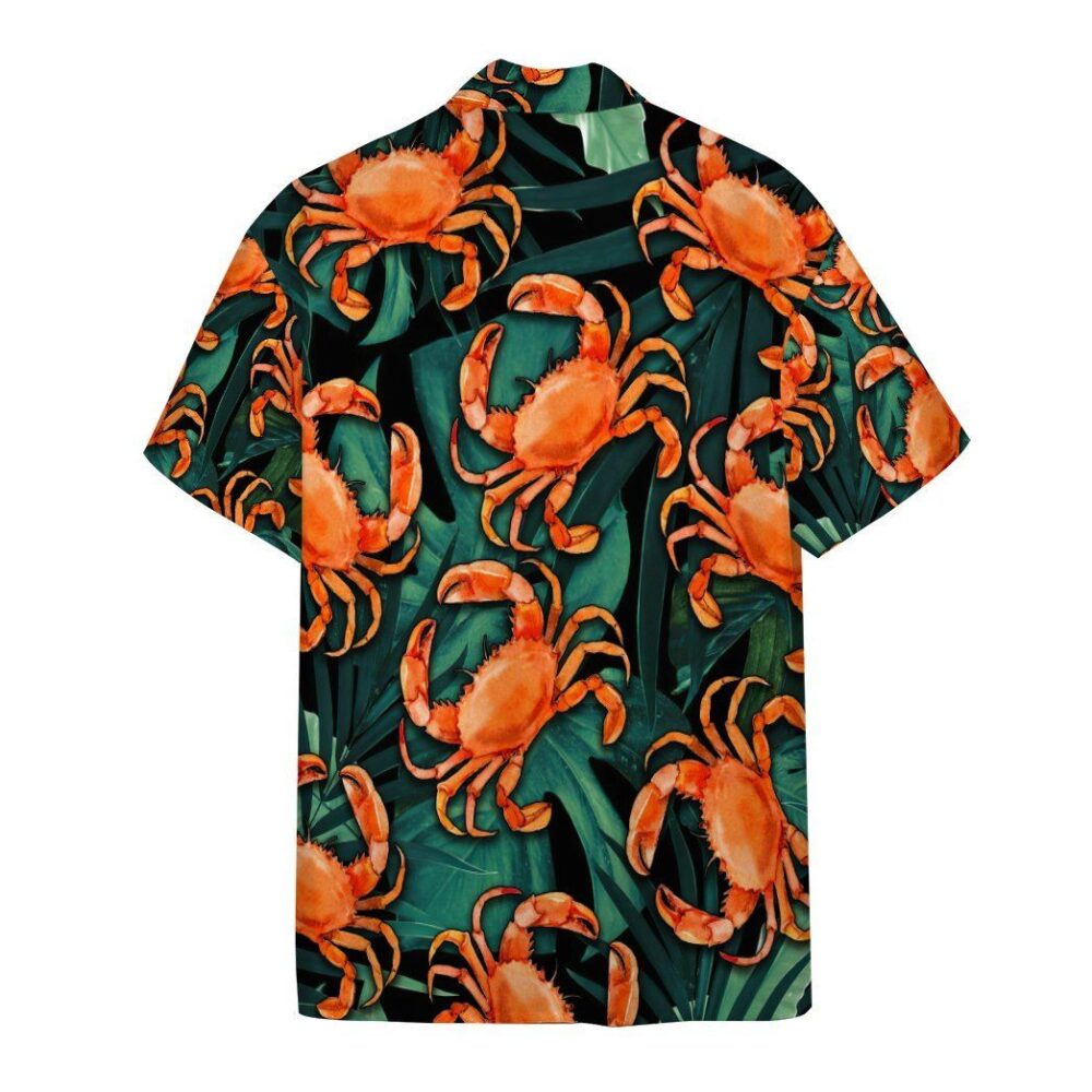 Crabs Buttun Up Hawaii Shirt