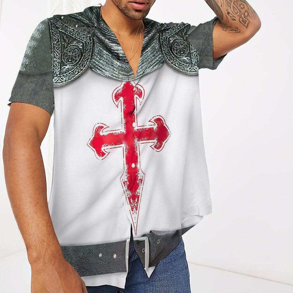 Crusader Knight Armour Hawaii Shirt