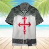 Crusader Knight Armour Hawaii Shirt Cxfi3