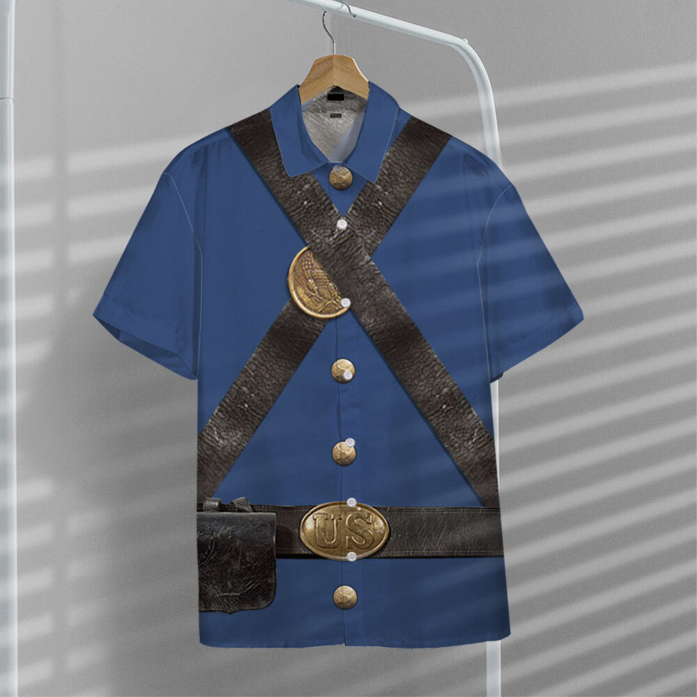 Custom Union Infantry Uniform In Civil War Hawaii Shirt