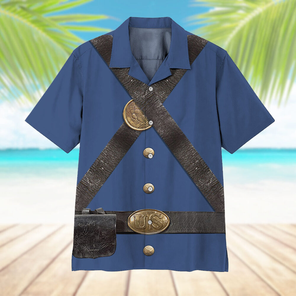 Custom Union Infantry Uniform In Civil War Hawaii Shirt