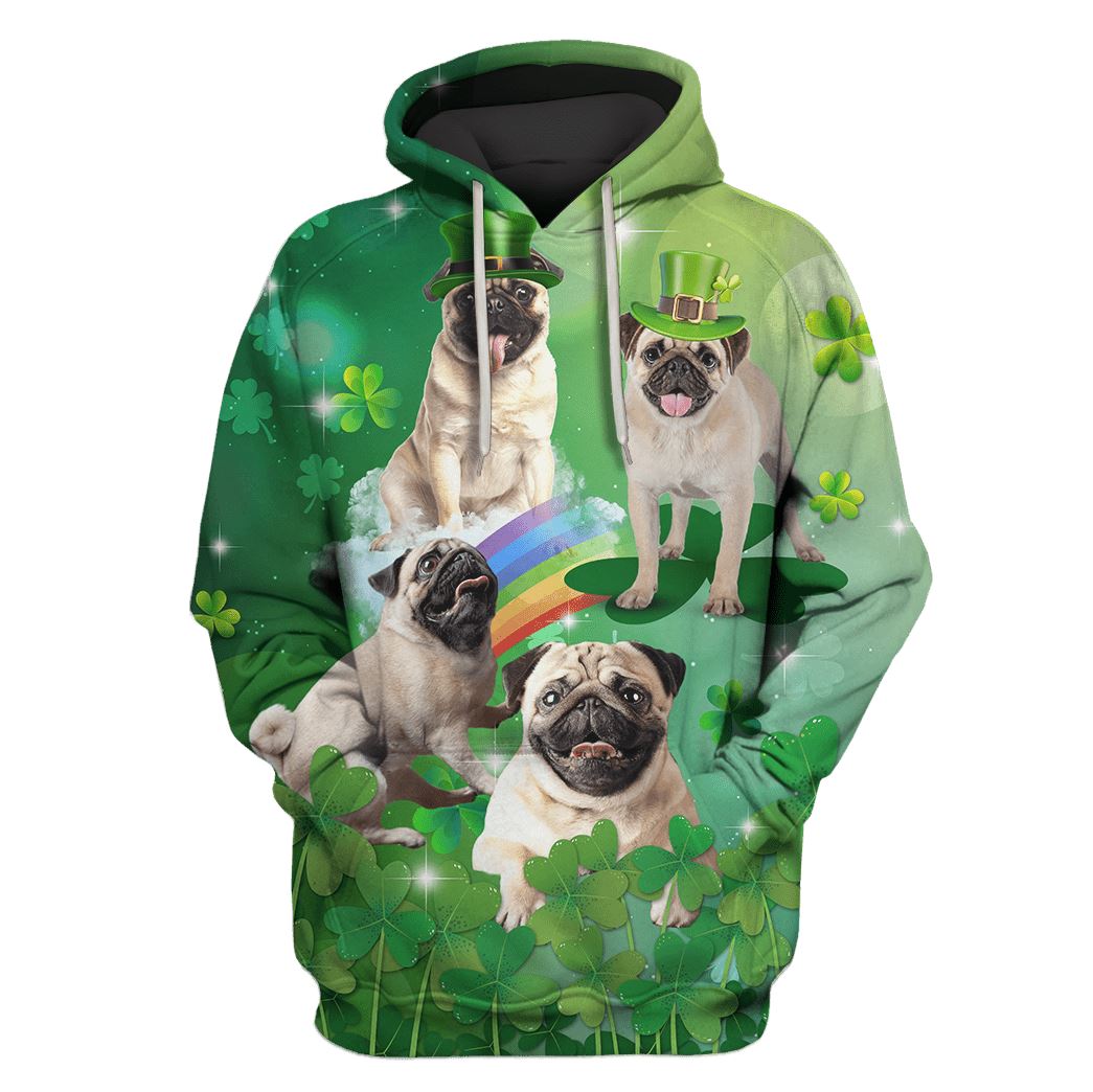 Cute Pugs Custom T-Shirt Hoodie Apparel