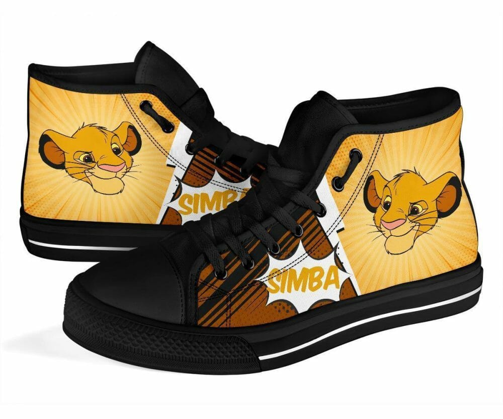 Cute Simba Sneakers Lion King High Top Shoes Fan