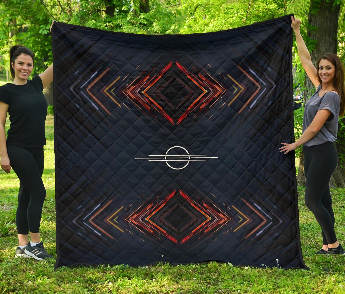 Cypher Magic Square Patterns Premium Quilt Blanket