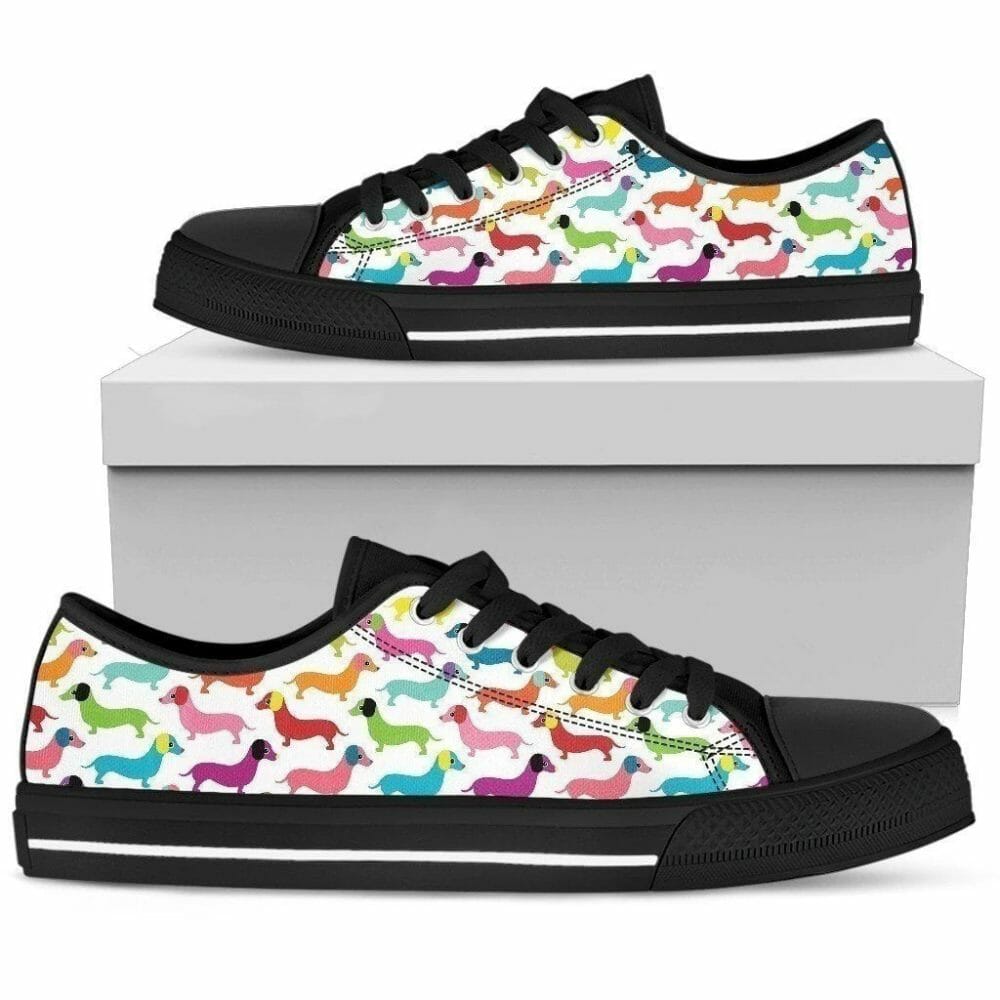 Dachshund Women Sneakers Low Top Sneaker For Dog Lover