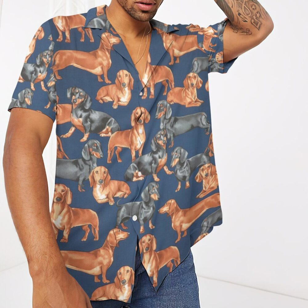 Dachshunds Dogs Custom Hawaii Shirt