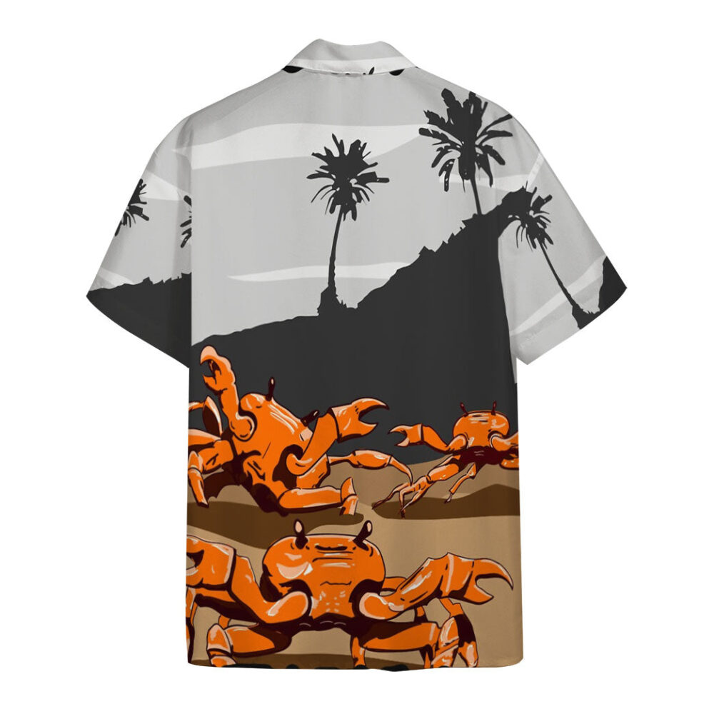 Dancing Crabs On A Beach Custom Hawaii Shirt