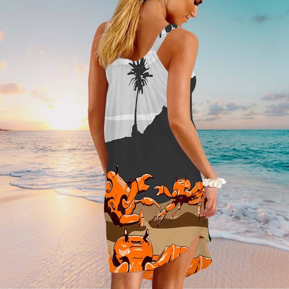 Dancing Crabs On A Beach Custom Hawaii Shirt