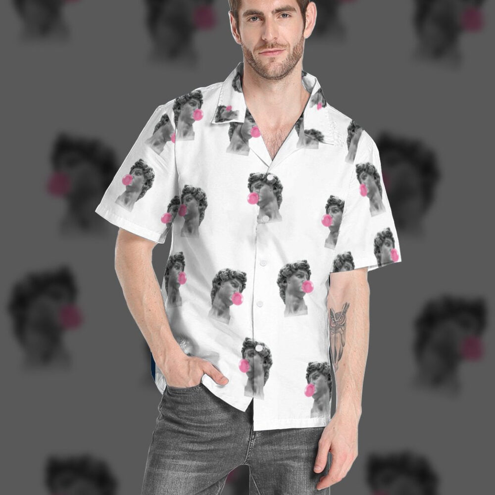 David Michelangelo Bubble Gum Custom Hawaii Shirt