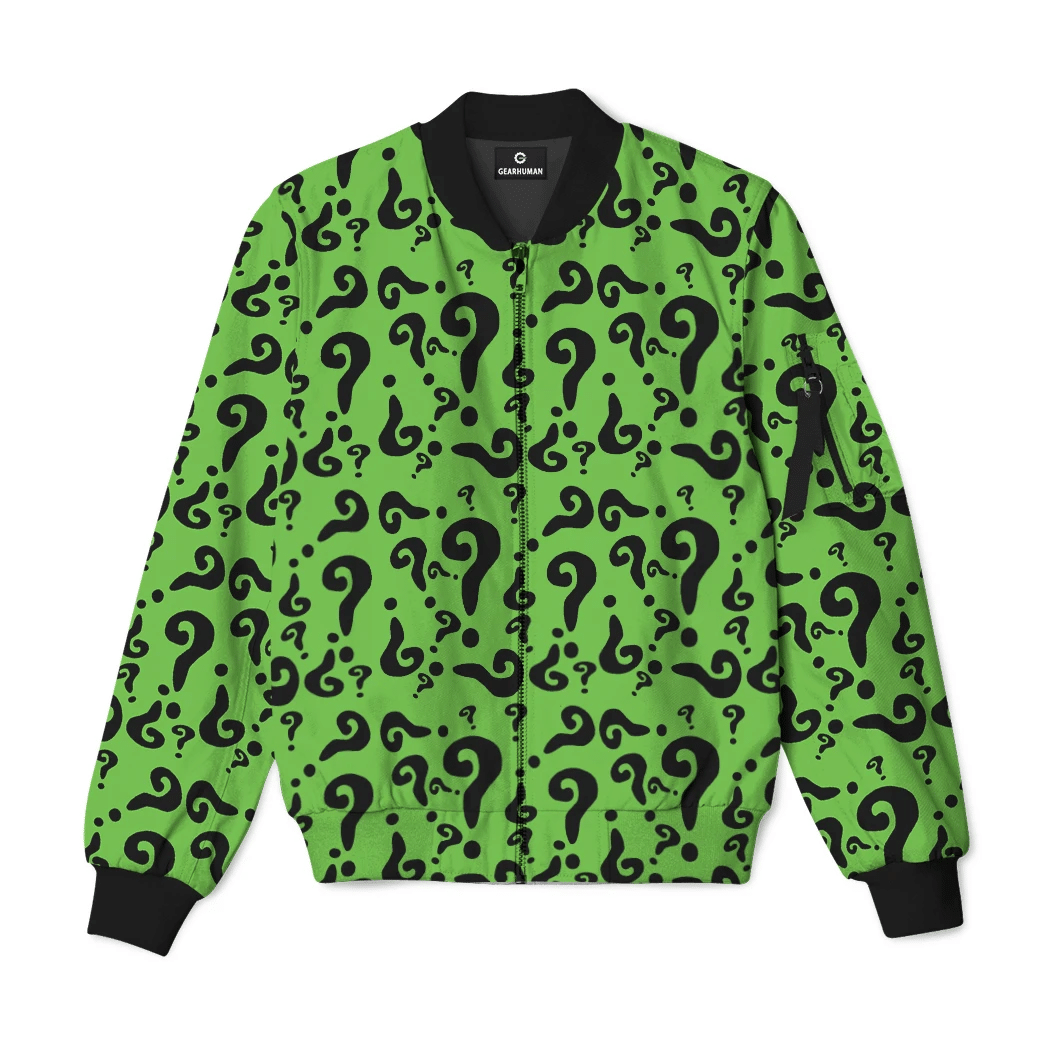 DC The Riddler Custom Bomber Jacket