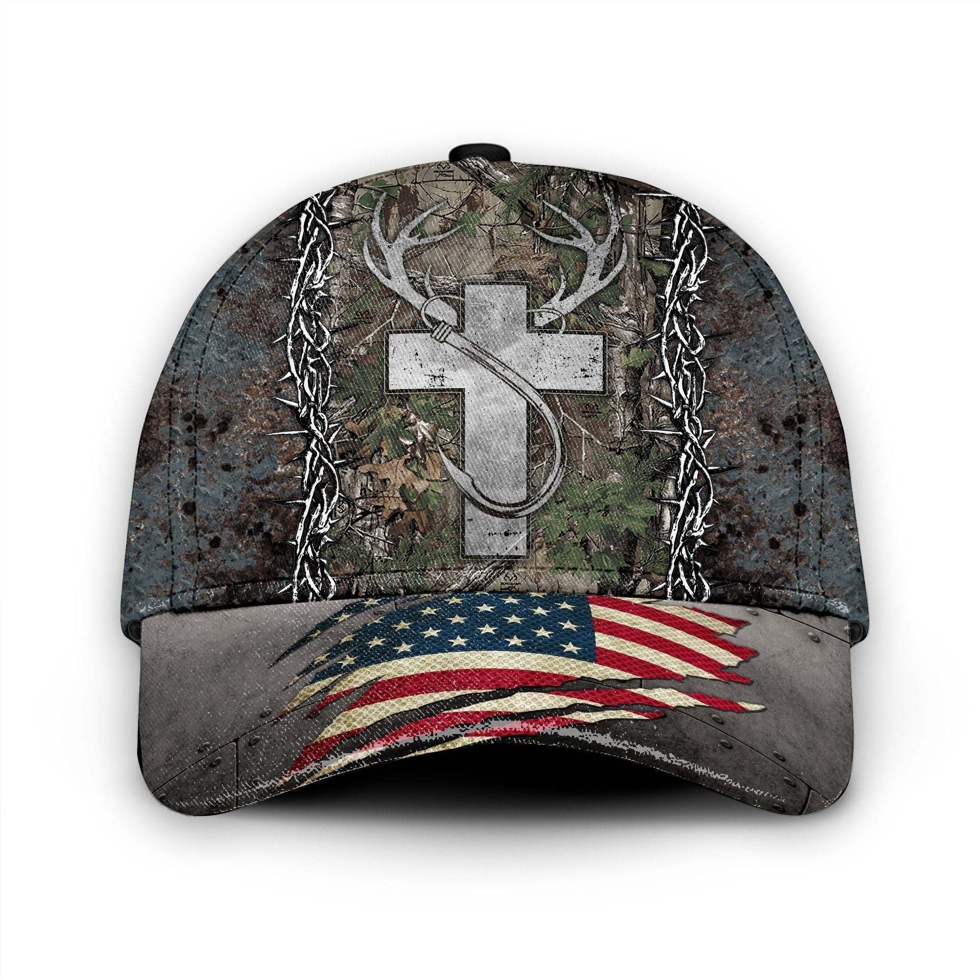 Deer Hunting Fishing Lover Custom Cap