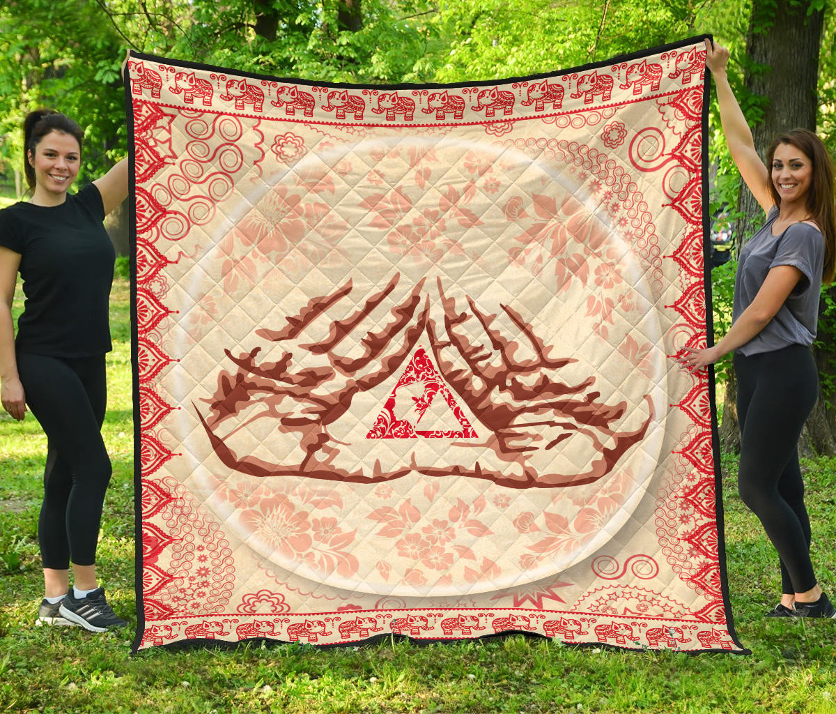 Delta Sigma Theta Premium Quilt Blanket Sorority Home Decor Custom For Fans