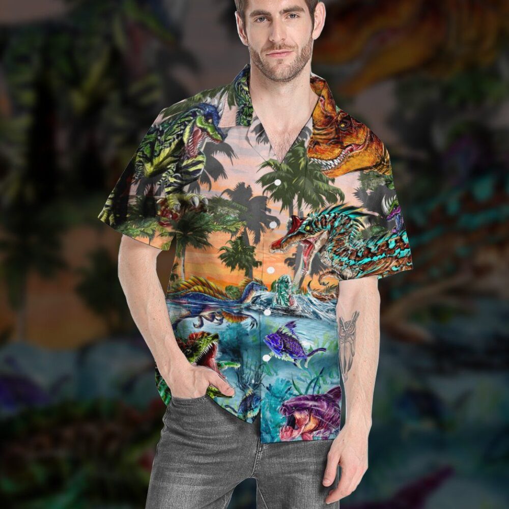 Dinosaur Jura World Custom Short Sleeve Shirt