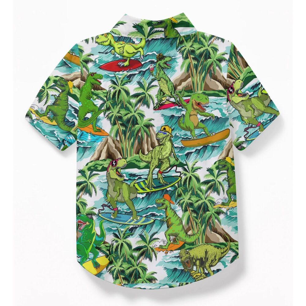 Dinosaur Surfing Hawaii Shirt