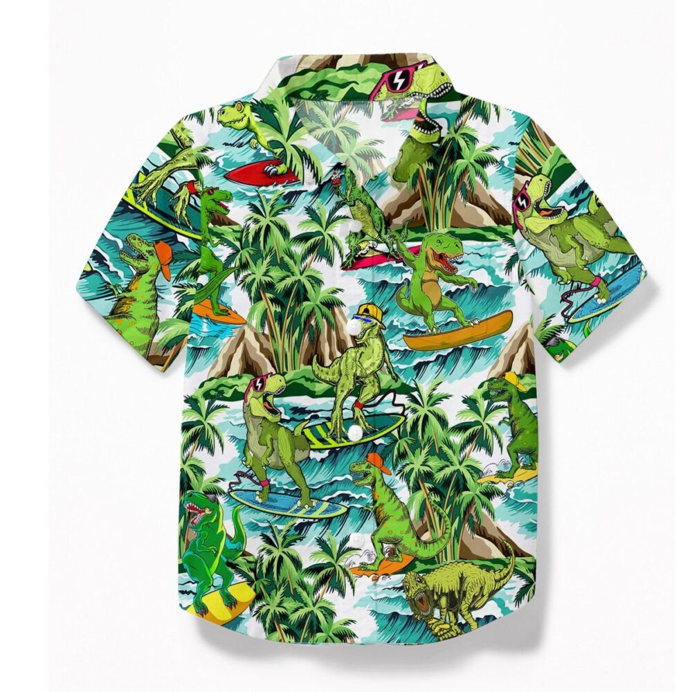 Dinosaur Surfing Hawaii Shirt