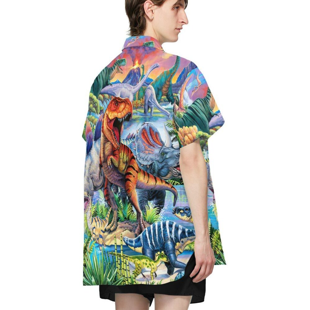 Dinosaur World Hawaiian Custom Short Sleeve Shirts