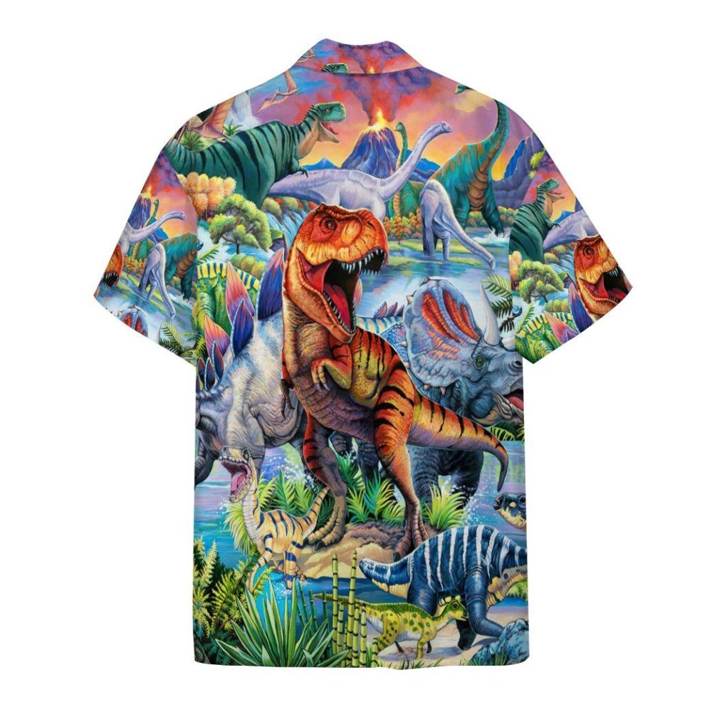 Dinosaur World Hawaiian Custom Short Sleeve Shirts