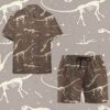 Dinosaurs Fossil Hawaii Shirt Vmjxt