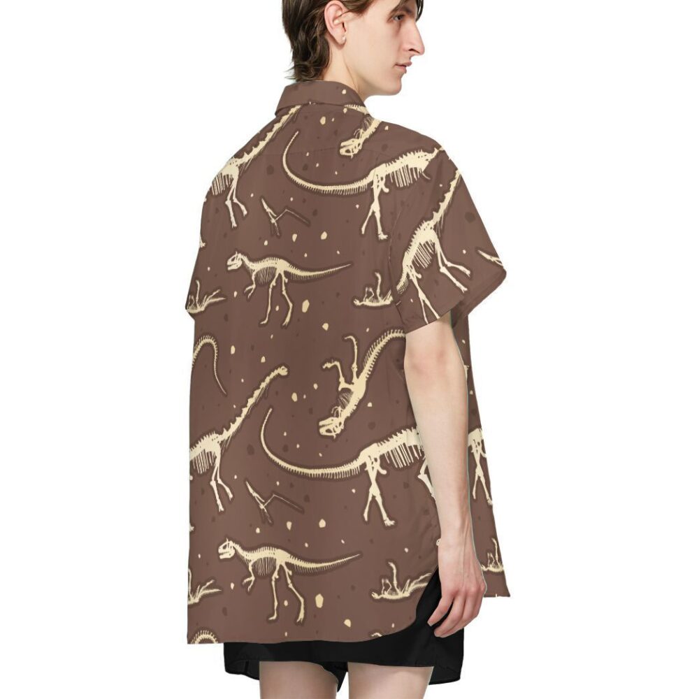 Dinosaurs Fossil Button Up Hawaii Shirt