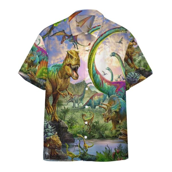 Dinosaurs Park Hawaii Custom Short Sleeve Shirts