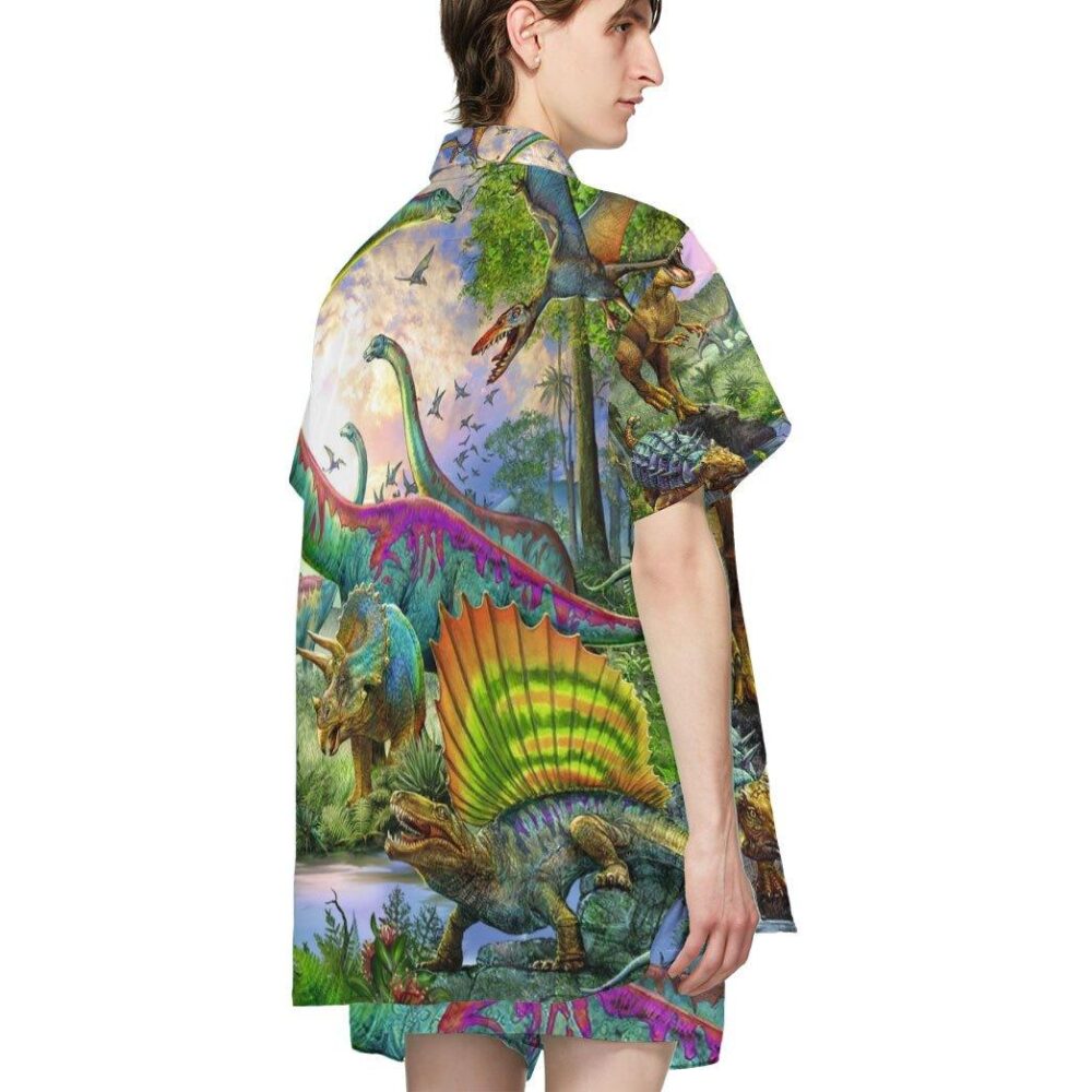 Dinosaurs Park Hawaii Custom Short Sleeve Shirts