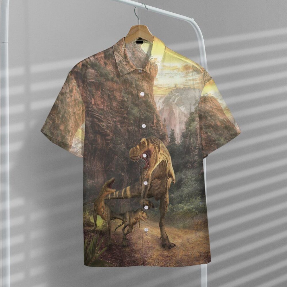 Dinosaurs Park V2 Hawaii Custom Short Sleeve Shirts