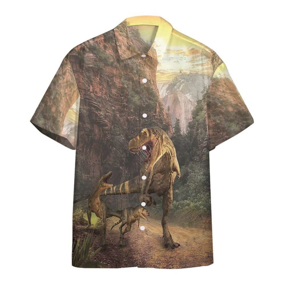 Dinosaurs Park V2 Hawaii Custom Short Sleeve Shirts