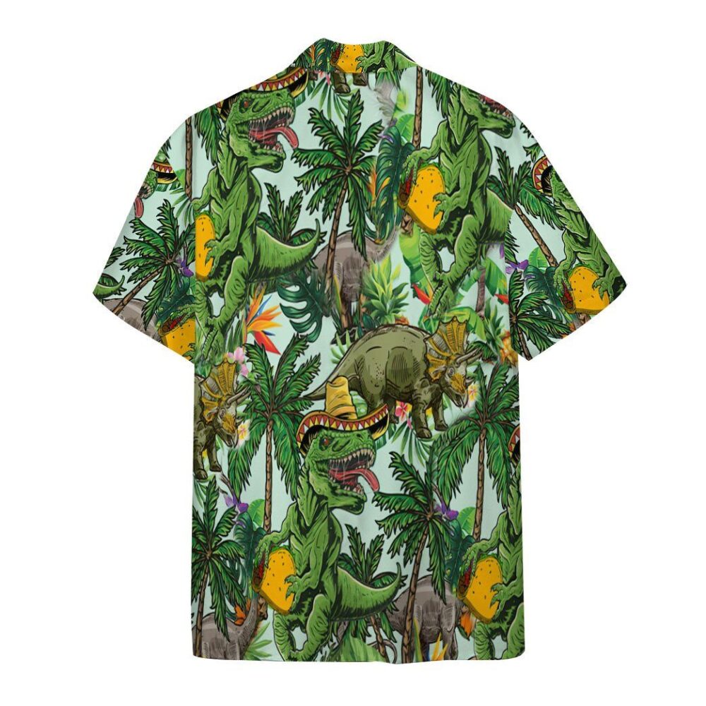 Dinosaurs Taco Hawaiian Custom Short Sleeve Shirts