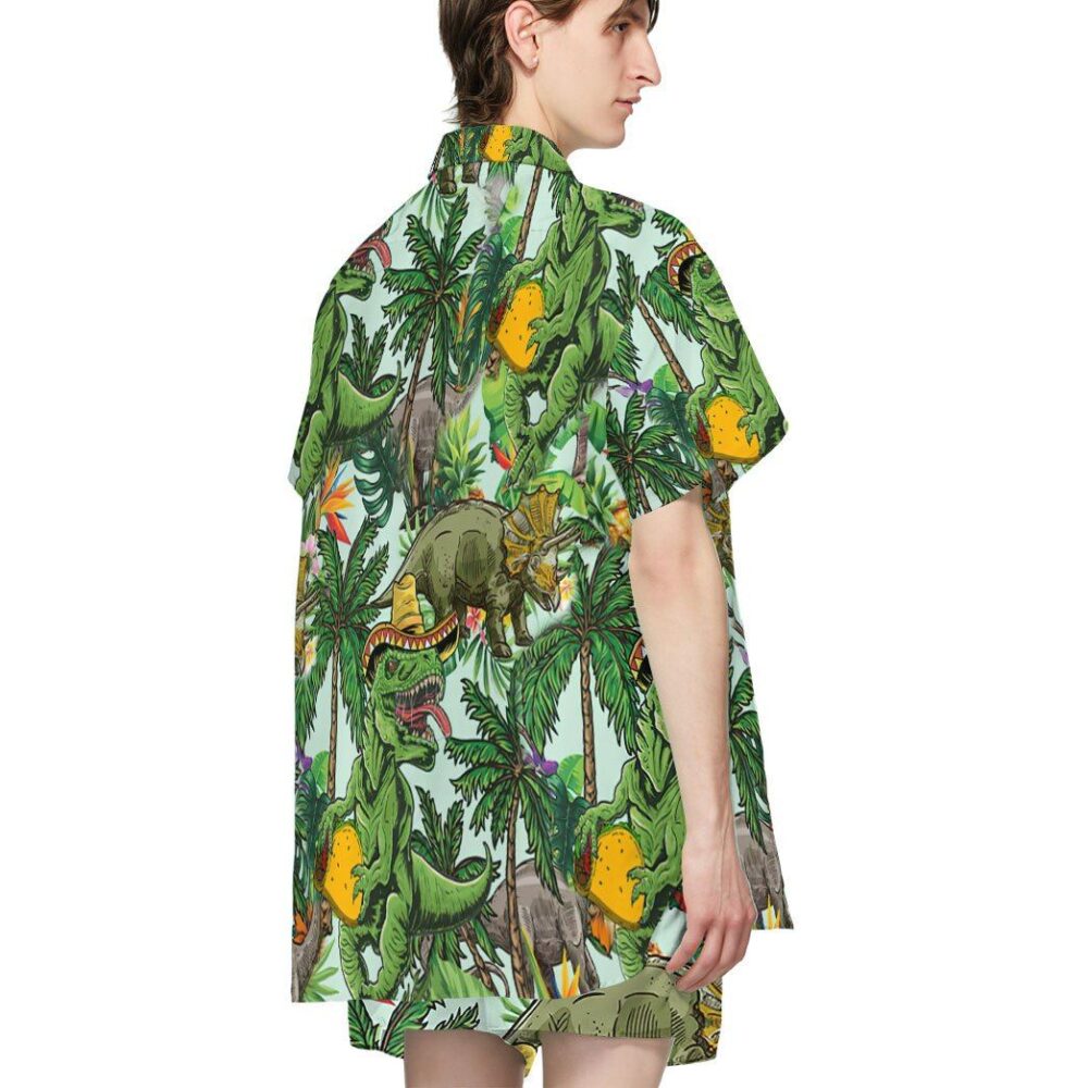 Dinosaurs Taco Hawaiian Custom Short Sleeve Shirts